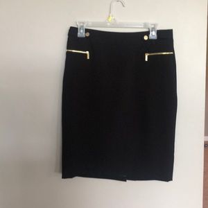 Black pencil skirt